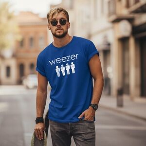 American Classics Men’s Blue ‘WEEZER’ Graphic T-Shirt. XL